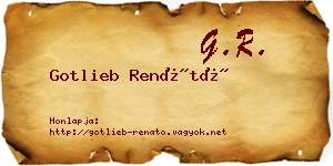 Gotlieb Renátó névjegykártya